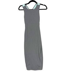 Lululemon Size 2 Picnic Play Dress Heathered Slate Gray Tranquil Blue Crisscross